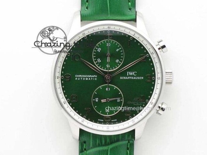 MIROTIME 0411 Packable Portuguese IW358304 ZF 1:1 Best Edition SS White Dial Blue Markers on Leather Strap A 7079